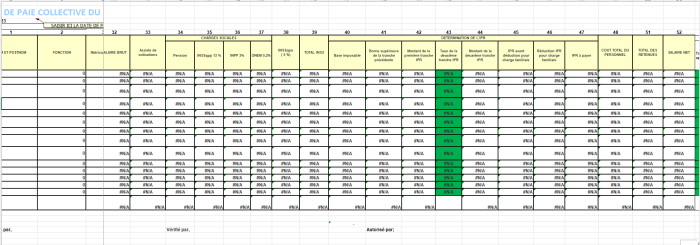 calcul de salaire